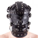 Leather bondage bag + leather mask by Fetters - Foto Nr. 2